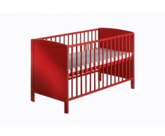 Schardt 030070017 - Schardt / Kinderbett Felix / 60x120 cm / mit Sperrholzfüllung / rot lackiert