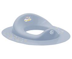 BIECO 11180706 - Kinder Toilettensitz Trend in blau, mit Zebra Motiv, ca. 32 x 36,5 x 5 cm, ab 8 Monate bis etwa 4 Jahre