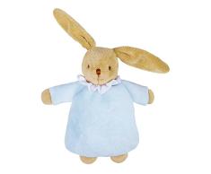 Trousselier - Plüschtier mit Rassel - Kuschelhase - 20 cm hoch - Klassischer Chic - Ideales Geburtsgeschenk - Maschinenwaschbar - Farbe hellblau