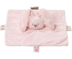 Nattou Schnuffeltuch Hase Lapidou, Wegbegleiter ab der Geburt, 26 x 26 cm, Rosa