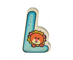 Hess Holzspielzeug 0044L - Buchstabe aus Holz, ca. 5 x 6 cm, L