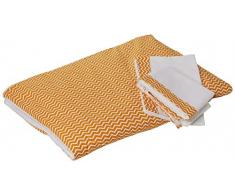 ITALBABY Zigzag Neugeborene Bettwäsche-Set, safran