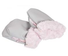 Babyline 3200007 Waschlappen, Unisex, Grau/Rosa