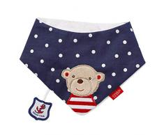Fehn 078633 Halstuch Teddy / Kuschelweiches Baby-Dreieckstuch zum Wenden mit niedlichem Tiermotiv, angenehmer Tragekomfort mit Klettverschluss, für Babys von 0-12 Monaten