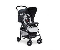 Hauck Sport Leichter Buggy bis 18 kg mit Liegefunktion ab Geburt, klein klappbar, Sonnenverdeck, großer Korb, mickey grau