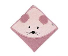 Sterntaler Kapuzenbadetuch Maus Mabel, Alter: ab 0 Monate, 100 x 100 cm, Rosa