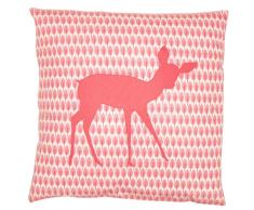 TAFTAN KSM-701 Reh Rosa Deko Kissen, 50 x 50 cm