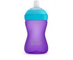 Philips Avent Trinkbecher mit weichem Trinkschnabel SCF802/02, 9m+, 260 ml, violett/blau