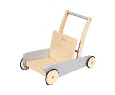 Pinolino 269421 Lauflernwagen Mats, grau, Transparent
