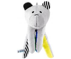 Whisbear - der summende Bär, Ein- und Durchschlafhilfe für Babys und Eltern, Stofftier mit integriertem CrySensor, zitrone