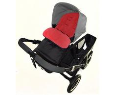 Fußsack/COSY TOES kompatibel mit Bugaboo Bee Kinderwagen Fire Rot