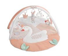 Fehn 062144 3-D-Activity-Decke Schwanensee | Spielbogen mit 5 abnehmbaren Spielzeugen für Babys Spiel & Spaß von Geburt an | Maße: 80x105cm
