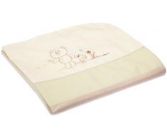Julius Zöllner 2383110300 - Organic Bär Blume Bezug Wickelauflage mit Applikation, 75 x 85 cm
