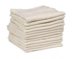 Dudu N Girlie Baby-Decken, Musselin, quadratisch, 100 % Baumwolle, 72 x 72 cm, cremefarben