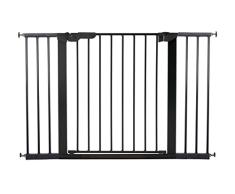 BabyDan Premier Türschutzgitter / Treppenschutzgitter zum Klemmen, 112 - 119.3 cm - hergestellt in Dänemark und vom TÜV GS geprüft, Farbe: Schwarz