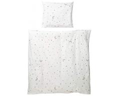 roba Wiegenbettwäsche aus 100% Baumwoll-Jersey Sternenzauber, 80x80cm, Babybett und Stubenwagen,