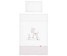 bebella vital 250780 Bettwäsche 2 teilig 100 x 135 + 40 x 60 cm aus TENCEL, rosa