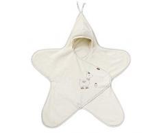 Fehn 058246 Einschlagdecke Peru / Kuschelige Babydecke mit Klettverschluss für Kinderwagen, Babytrage, Autositz, Babybett, für Babys von 0-6 Monaten