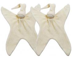 Cuski Baby miniboo Schmusetuch, cremefarben, 2 Stück