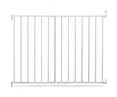 Geuther 4710 WE Türschutzgitter aus Metall zum Schwenken, 4710, Brrierefrei, Verstellbereich 60-107 cm, weiß, 3.64 kg