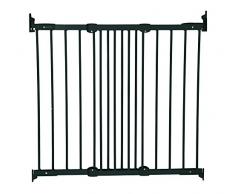 Baby Dan Flexi Fit Metall super flexibles Schutzgitter für Türen und Treppen 67 - 105,5 cm - hergestellt in Dänemark und vom TÜV GS geprüft, Farbe: Schwarz