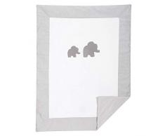 Nattou Kuscheldecke, Wendbar, 100 x 135 cm, Tembo, Weiß/Grau