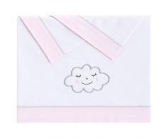 pekebaby 021190001 Nuvola – Triptychon Bettwäsche Baumwolle, Pink