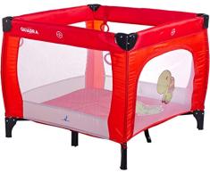 Caretero Quadra, Tragbar Laufgitter, rot