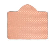 LÄSSIG Baby Kinder Kapuzenhandtuch Wendbar Sandabweisend Frottee Strandtuch Badetuch Kapuzenshirt UV-Schutz 50+/Hooded Towel, Sun, 0-24 Monate, orange