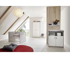 Schardt 11 512 46 00 Kinderzimmer 3 - teilig Classic Grey bestehend aus, Kinderbett, 60 x 120 cm