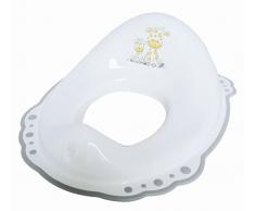 BIECO 11001702 - Kinder Toilettensitz weiß, mit Giraffen Motiv und Anti Slip Funktion, ca. 39,5 x 30 x 13 cm, ab 8 Monate bis etwa 4 Jahre