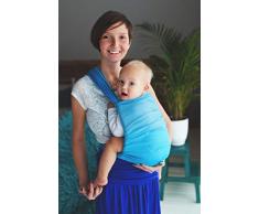 Little Frog 6739 Gewebte Baby Tragetuch, Größe 6, Blue Lazurite, blau, 220 g