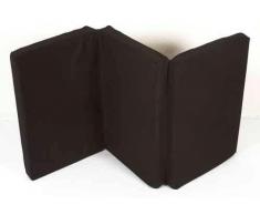Nattou Reisebettmatratze 10705, Microfiber, schwarz, 120 x 60 cm