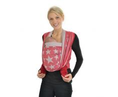 HOPPEDIZ Baby-Tragetuch, inklusive Bindeanleitung, Los Angeles rot 4,60 m