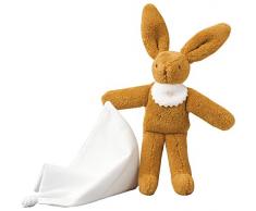 Trousselier - Plüschtier - Häschen mit Plüschtier - 20 cm hoch - Klassischer Chic - Ideales Geburtsgeschenk - Maschinenwaschbar - Farbe braun