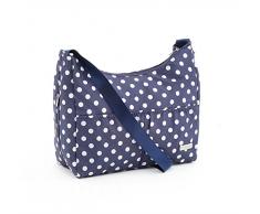 Baby Elegance Tragetasche für den Alltag, Marineblau Polka