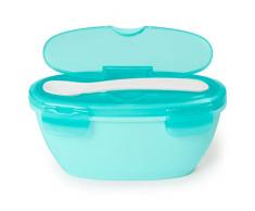 Skip Hop Reiseschüssel und Löffel in blassem Petrol, blau