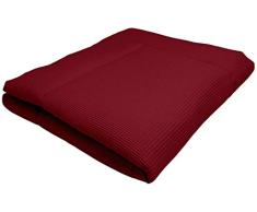 Ideenreich 2479 IDEENREICH Baby Krabbeldecke King Size| beere | 135x150cm | ideal als Spieldecke, Krabbeldecke und Laufgittereinlage, rot