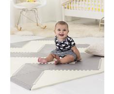 Skip Hop Geo Playspots Schaumfliesen, Spielteppich, in cremefarben und grau