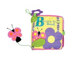 Manhattan Toy Soft Activity Book mit angebundener Fingerpuppe, blühender Garten