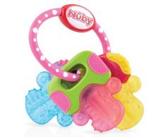 Nûby 005673 Beißring mit EisgelSchlüssel, mehrfarbig