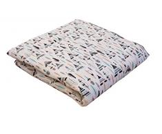 IDEENREICH Baby Krabbeldecke King Size| Indianer| 135x150cm | ideal als Spieldecke, Krabbeldecke und Laufgittereinlage