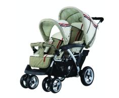 Babywelt 760286-234 - Geschwisterwagen Oregon Tandem, Design 234, Sand
