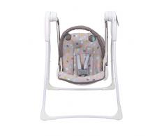 Graco Baby Delight Babyschaukel, Geburt bis 9 kg, leicht und platzsparend, Sitzen oder Liegen, inkl. Spielbügel, Batteriebetrieb, Confetti Grey