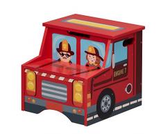 Fantasy Fields by Teamson TD-12510A Tritthocker, Rot/Mehrfarbig