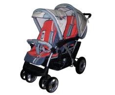 Babywelt 760286-275 - Geschwisterwagen Oregon-Tandem, Design Red