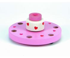 Niermann Standby 9019 - Happy-Spieluhr Maxi, D=17 cm, Happy Birthday Melodie, Spieluhr zum aufziehen, ohne Deko, kombinierbar mit allen Niermann Standby Ergänzungssets, rosa