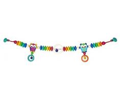 Hess Holzspielzeug Zwillingswagenkette Eulen aus Holz, Länge, ca. 75 cm