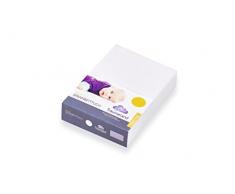 Träumeland TT01001 Spannbetttuch Frottee, weiss, 40 x 90 cm