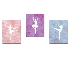 Ballerina Decor, Tänzerin Collection, Ballerina Silhouette, Wand-Kunstdrucke, Kid s Room Decor, Geschlecht neutral Kinderzimmer Decor, Baby Raum, Ballett Decor, Girl s Room Decor 24x36